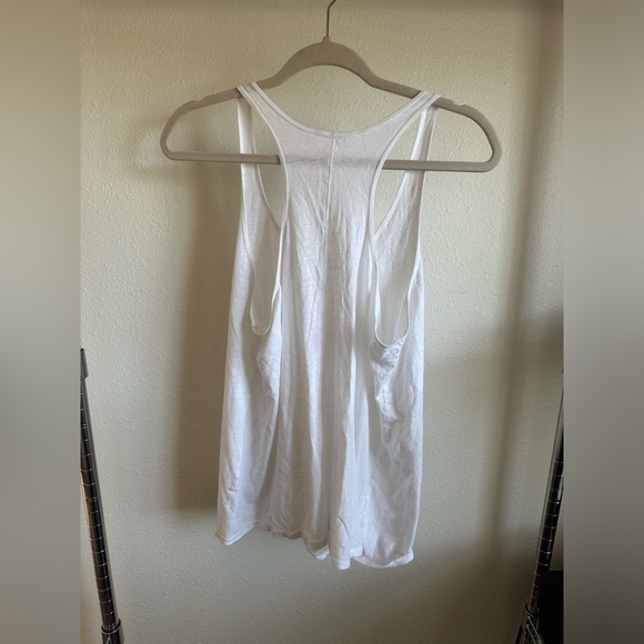 EILEEN FISHER Off White Racerback Tank Top - Picture 2 of 10